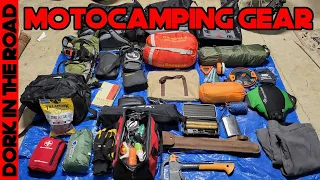 My Motocamping Gear Kit: Essential Gear for Motorcycle Camping and How to Pack it on Your Bike