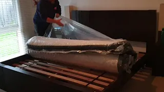 Unboxed and unwrapped new king size Sleeping Duck Mattress