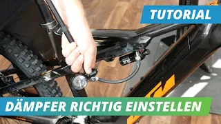 Mountainbike Dämpfer am E-Bike richtig einstellen