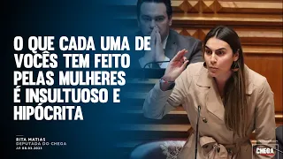 “O que cada uma de vocês tem feito pela defesa das mulheres é insultuoso e hipócrita”