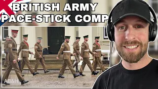 Pace Stick competition 2024 London District Wellington Barracks Parade Ground British Soldier reacts