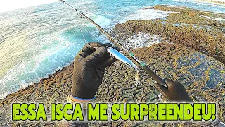 ROCK-FISHING PESCA NAS PEDRAS DA PRAIA!