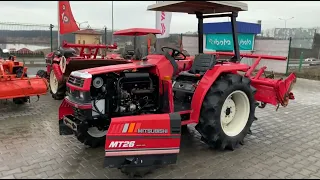 Огляд японського міні трактора Mitsubishi MT-26 | Totus Traktor