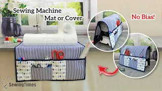 DIY Sewing Machine Mat or Cover | How to make a pad without bias tape [sewingtimes]