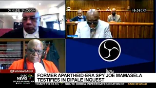 Former apartheid-era spy testifies at Dipale inquest