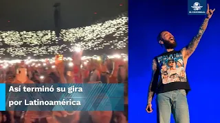 Por primera vez, Post Malone se presenta en México y sorprende al público