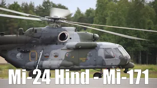 Mi-24 Hind & Mi-171 Landing After Airshow Training Flight [Pori 2022]