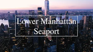 Manhattan Downtown New York City drone