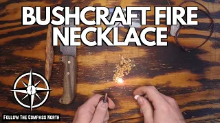 The Bushcraft Fire Necklace from Wazoo Survival Gear