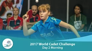 ITTF World Cadet Challenge: Day 2 Morning