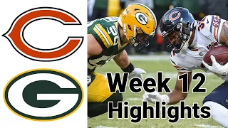 Sunday Night Football Bears vs Packers Highlights Full Game | NFL Week 12