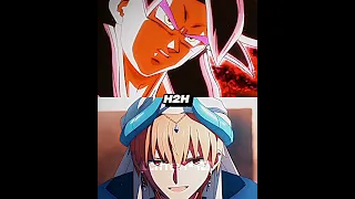 Gilgamesh vs Xeno Goku Who is the strongest | #shorts #edit #anime #dbz #goku