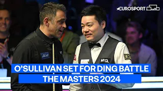 🚀 Ronnie O’Sullivan & Ding Junhui set for a repeat of the UK Championship final | The Masters 2024