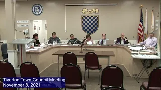 Tiverton Town Council Meeting  - November 8, 2021