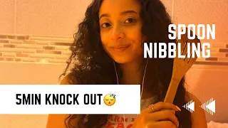 ASMR- LOFI SPOON NIBBLING 🥄 ( TAPPING) (MOUTHSOUND)