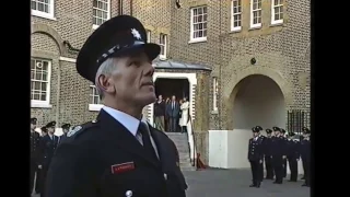 London Fire Brigade. Southwark Training Centre. Recruits Passing- out Parade 1993.