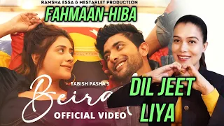 Beirada Song Reaction - Tabish Pasha | Fahmaan Khan | Hiba Nawab