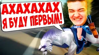 DOTA RUN! АЛОХА УГОРАЕТ С СЁМОЙ И КОМПАНИЕЙ В КАСТОМКЕ!!