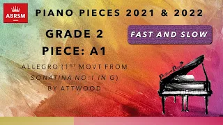ABRSM 2021 & 2022 Piano Grade 2 A1 Allegro - Attwood