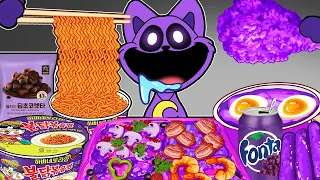 💜Convenience Store Purple Food Mukbang - Catnap Part 2 | POPPY PLAYTIME CHAPTER 3 Animation | ASMR