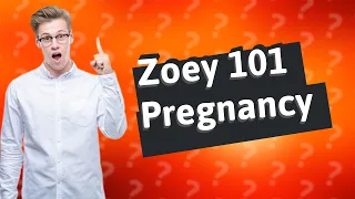 Who was pregnant in Zoey 101?