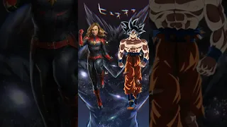 Goku vs Avengers #anime #goku #marvel #ironman #dragonballz #avengers #shorts