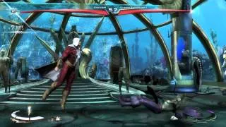 Shazam vs Martian ManHunter.  Injustice: Gods Among Us Ultimate Edition