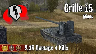 Grille 15  |  9,3K Damage 4 Kills  |  WoT Blitz Replays