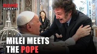 Argentine President and Pope Francis meet for first time as heads of state