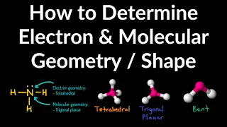 How to Determine Electron Geometry and Molecular Geometry & Shape with VSEPR Table Examples