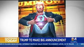 "America needs a superhero" - Trump Boasts Ahead Of Scheduled Announcement