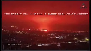 Chinese city of Zhoushan Experiences Apocalyptic blood red sky @TheCosmosNews