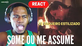 REACT da MUSICA | Ze Vaqueiro Estilizado - Some Ou Me Assume ( Clip Oficial ) | GRINGO REAGINDO