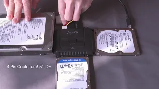 How to use IDE/SATA Adapter? By Alxum IDE/SATA Hard Drive Adapter