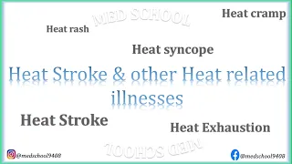 Heat Stroke & other Heat related illnesses