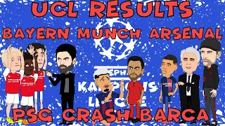 Barcelona And Arsenal Crash Out Of The Champions League 😥🤪😁⚽🏆