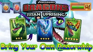 👍  👍 Dragons: Titan Uprising Gameplay / Bring Your Qwn Razorwhip / Full Battle / BP 8100+  👍  👍