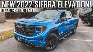 2022 Sierra Elevation in Dynamic Blue Metallic Looks AMAZING!