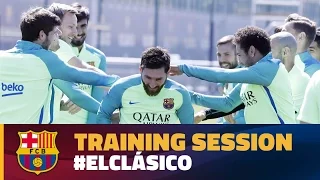 Final training session before El Clásico