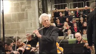 Peter Lukas Graf Mozart Flötenkonzert 29 10 2023 Bern Münster Steadicam Mozart flute concerto