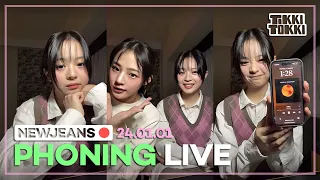 (ENG SUB) NewJeans Phoning Live 24.01.01 - Hanni's New Year Live ft. Minji! (Stories & Songs)