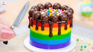 Delicous Rainbow Chocolate Cake🌈1000+ Miniature Rainbow Cake Recipe🌞Best Of Rainbow Cake Ideas
