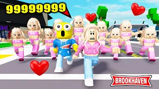 ODA & ODETTE vs 9999999 BARBIE ENORME (incroyable) ! Roblox Brookhaven RP