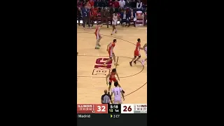 Coleman Hawkins Poster Dunk Over Trayce Jackson-Davis | Illinois Men's Basketball