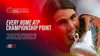 EVERY ATP ROME CHAMPIONSHIP POINT OF THIS CENTURY