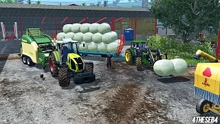 Farming Simulator 15 - Seb & Hanmark - Krone Ultima CF155XC + Ramassage de balles