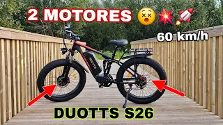 😵 2 MOTORES!! 🚀 BICICLETA ELÉCTRICA DUOTTS S26 750W X 2 😵 UNA PASADA!!