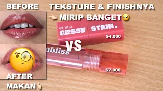 BATTLE EMINA GLOSSY STAIN VS BARENBLISS PEACH MAKES PERFECT LIP TINT | MIRIP BGT🫣 | Maria Soelisty