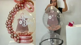 how to make beautiful unique balloon Gift craft | balloon vs Baby clothes | make Decorations ITAM