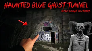 I CAUGHT THE BLUE GHOST ON CAMERA IN THE HAUNTED BLUE GHOST TUNNEL!